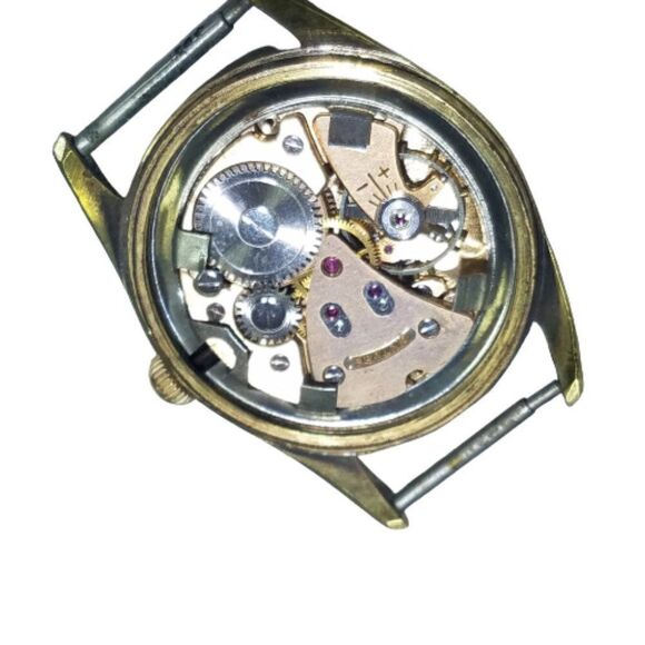 Vintage Gintars 21 Jewels Gold Filled Swiss Watch Metin Yildiz For Parts Repair - Picture 11 of 12